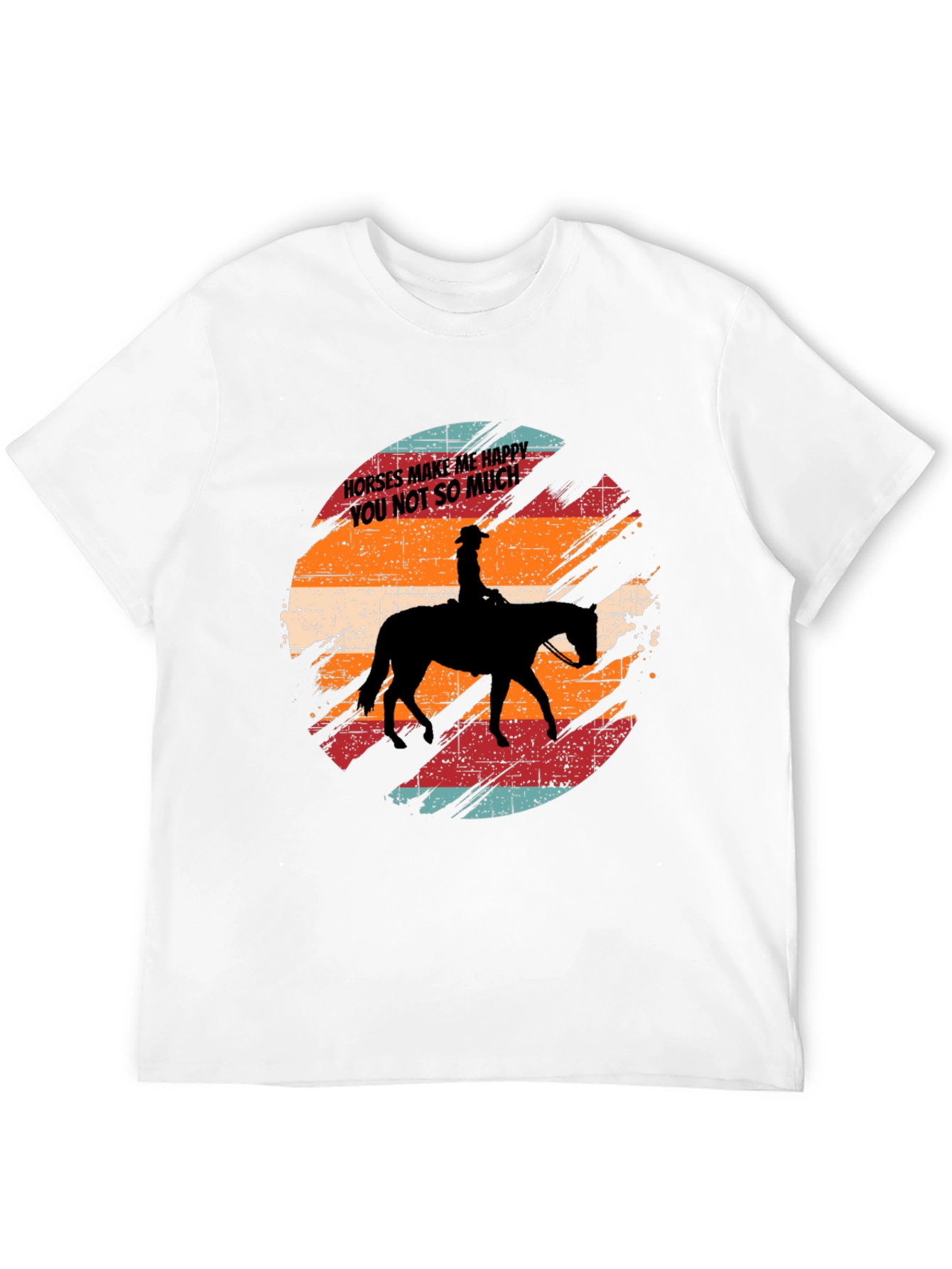 Horses Make Me Happy T-Shirt