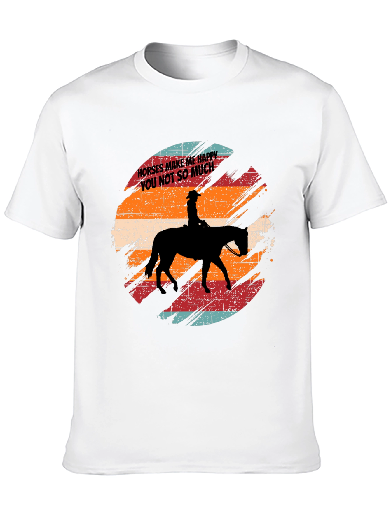 Horses Make Me Happy T-Shirt