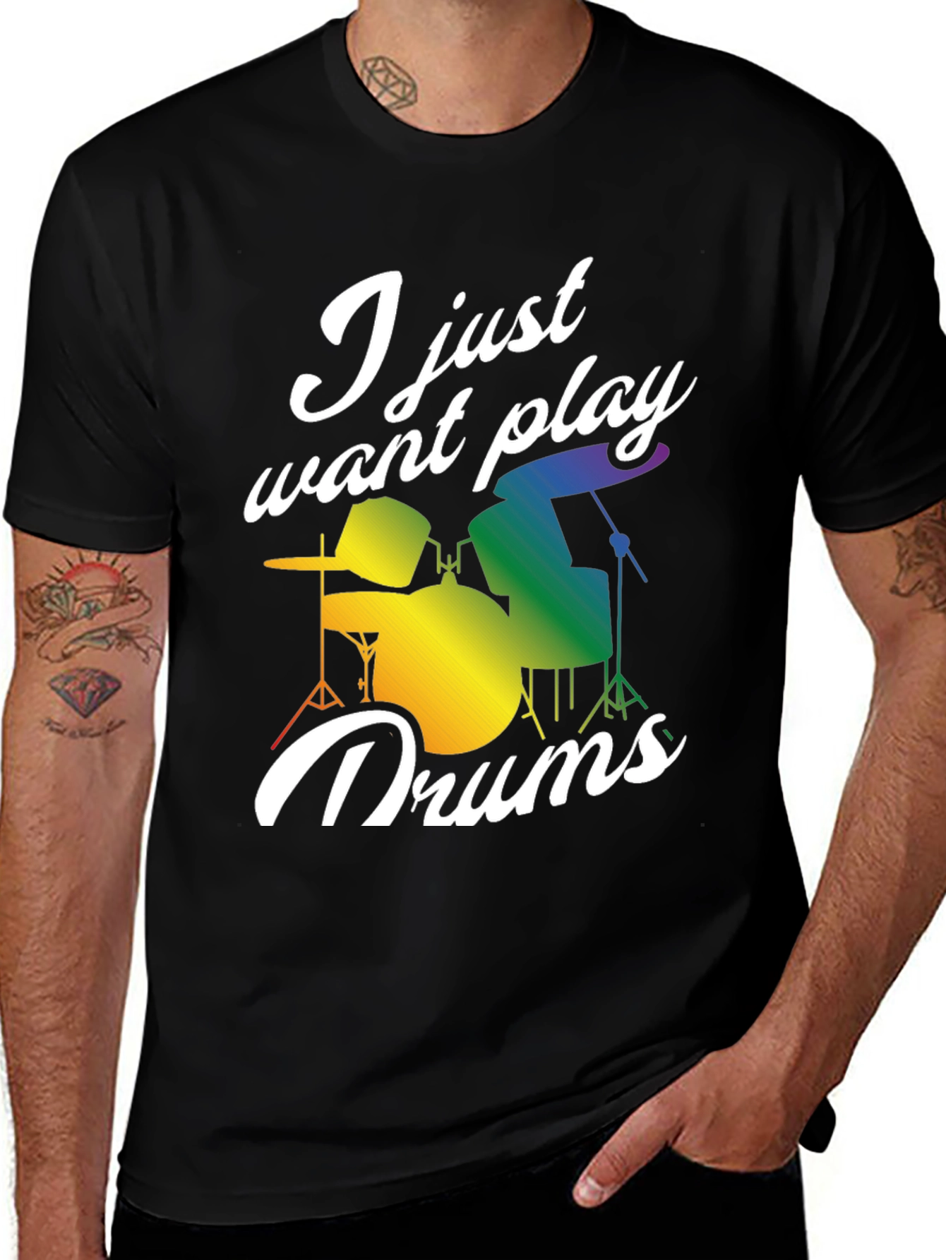 I Just Want to Play Drums T-Shirt