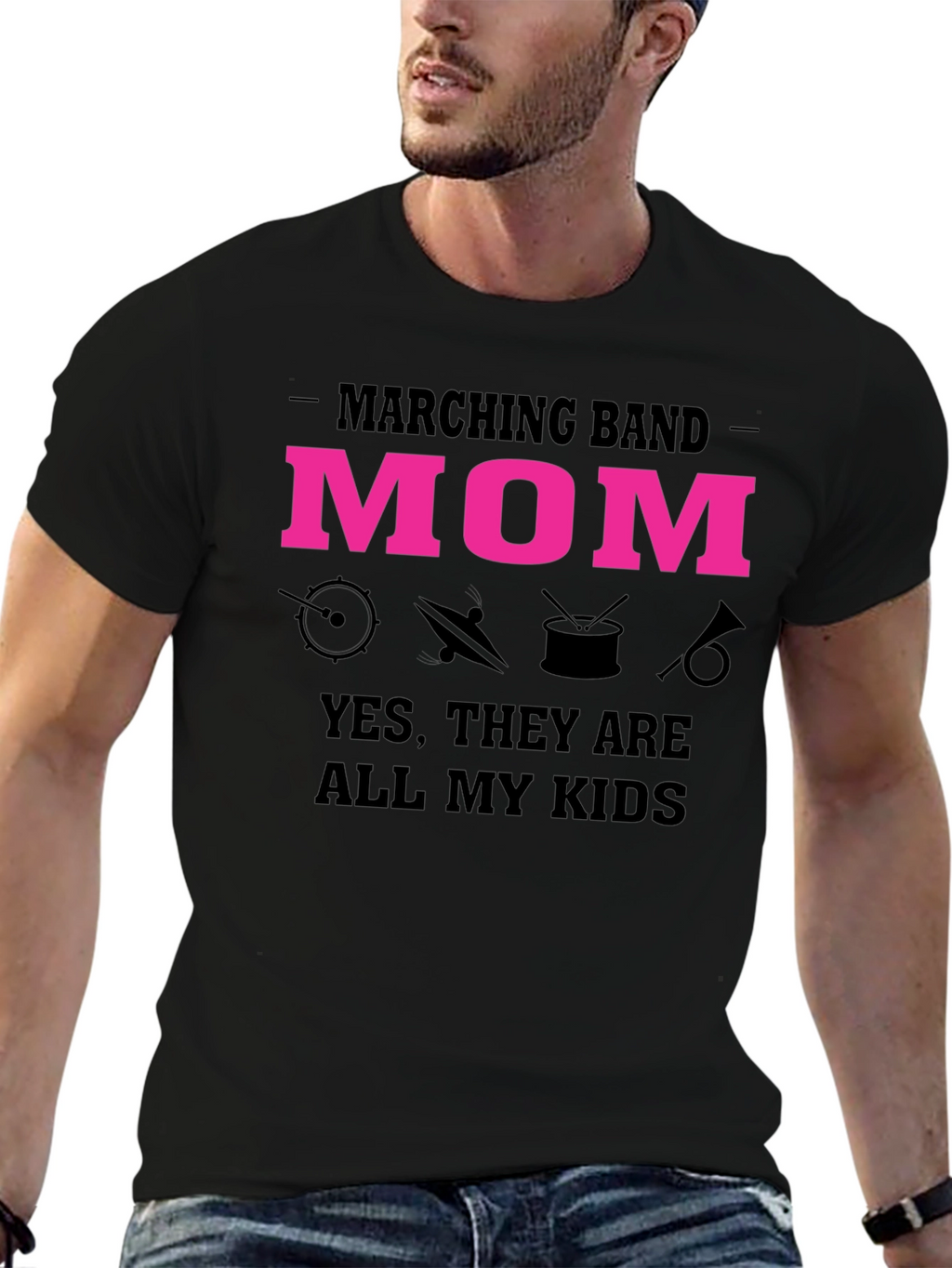 Marching Band Mom Graphic T-Shirt