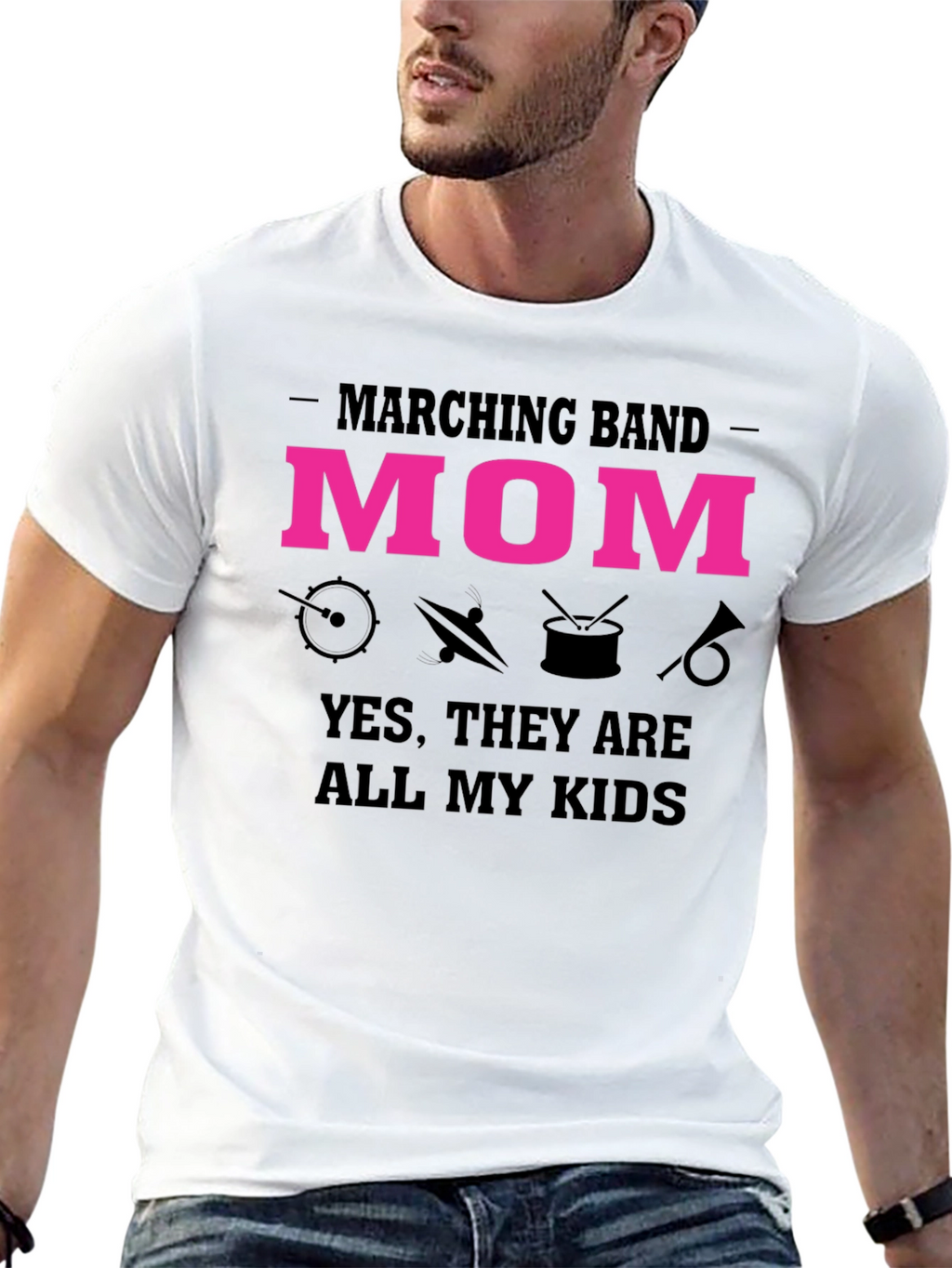 Marching Band Mom Graphic T-Shirt
