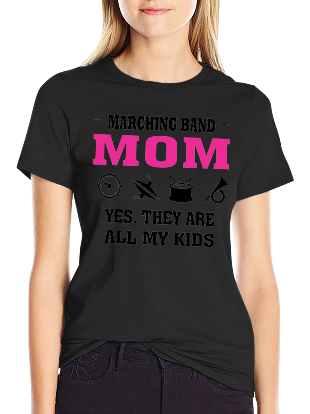 Marching Band Mom Graphic T-Shirt