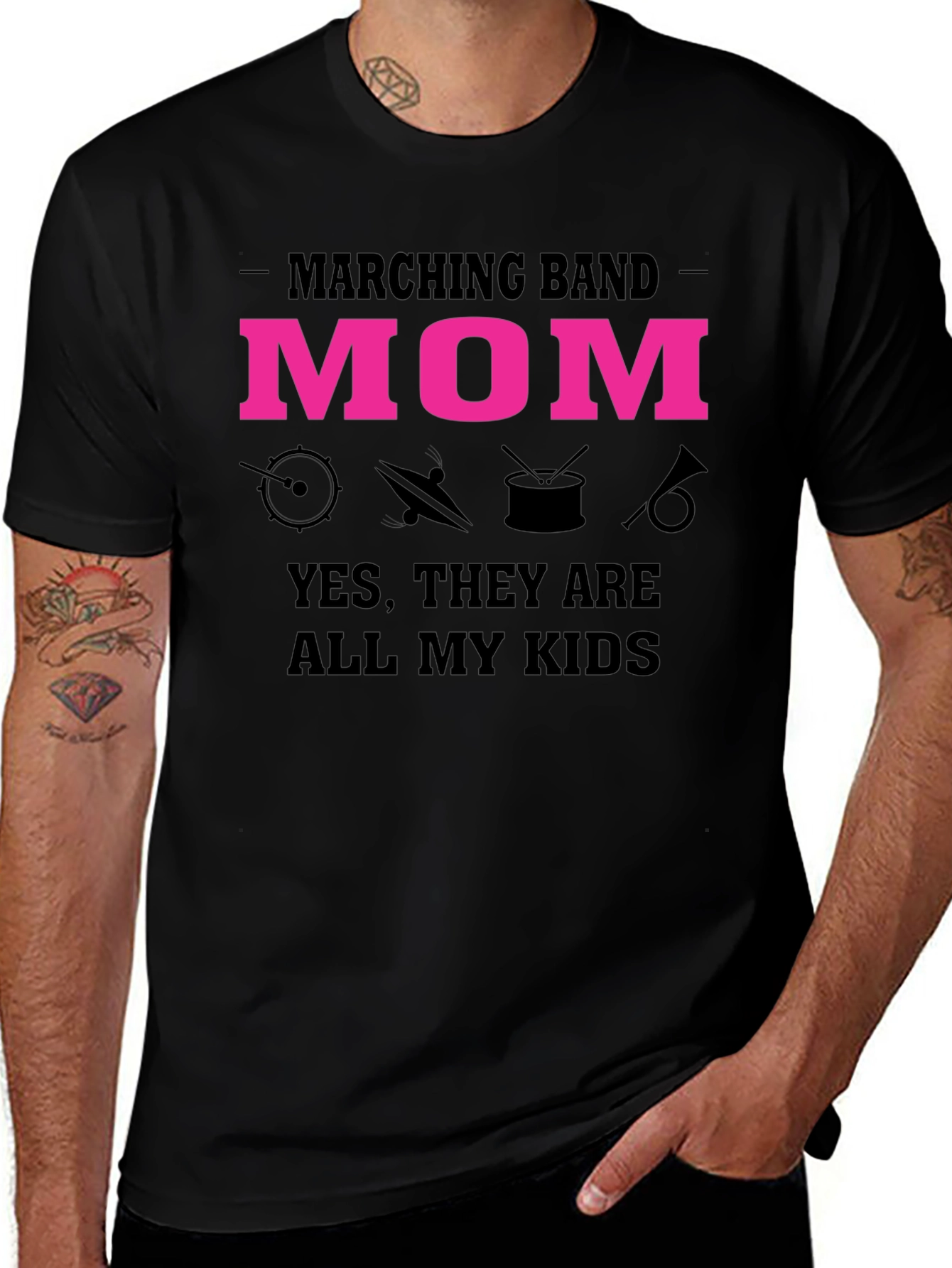 Marching Band Mom Graphic T-Shirt