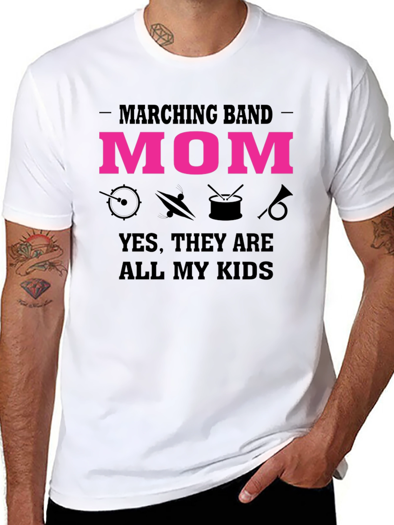 Marching Band Mom Graphic T-Shirt