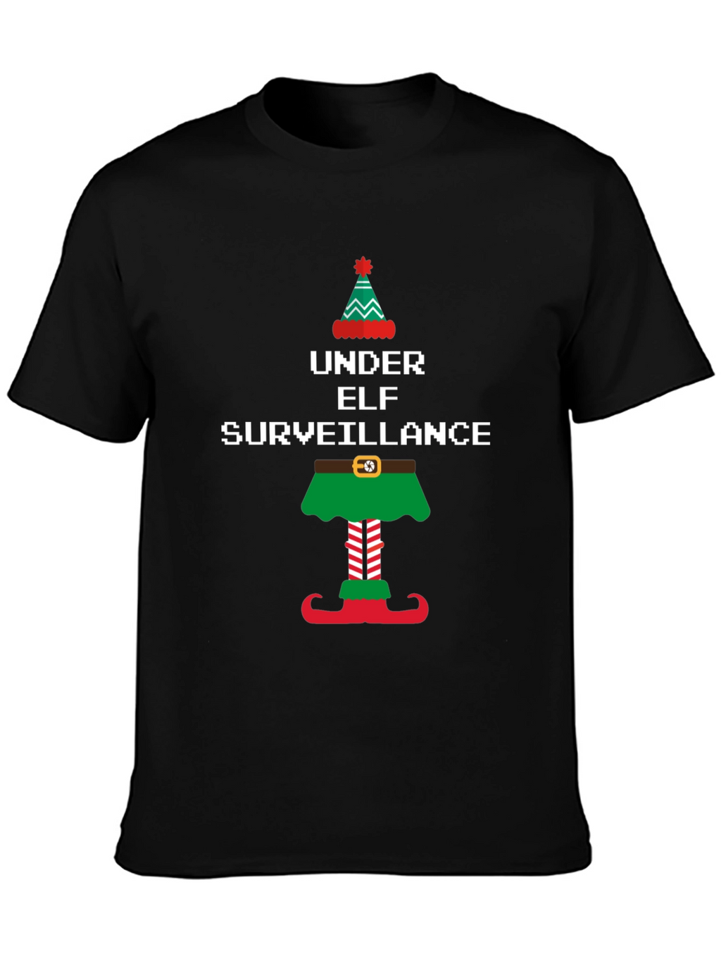 Under Elf Surveillance Christmas T-Shirt