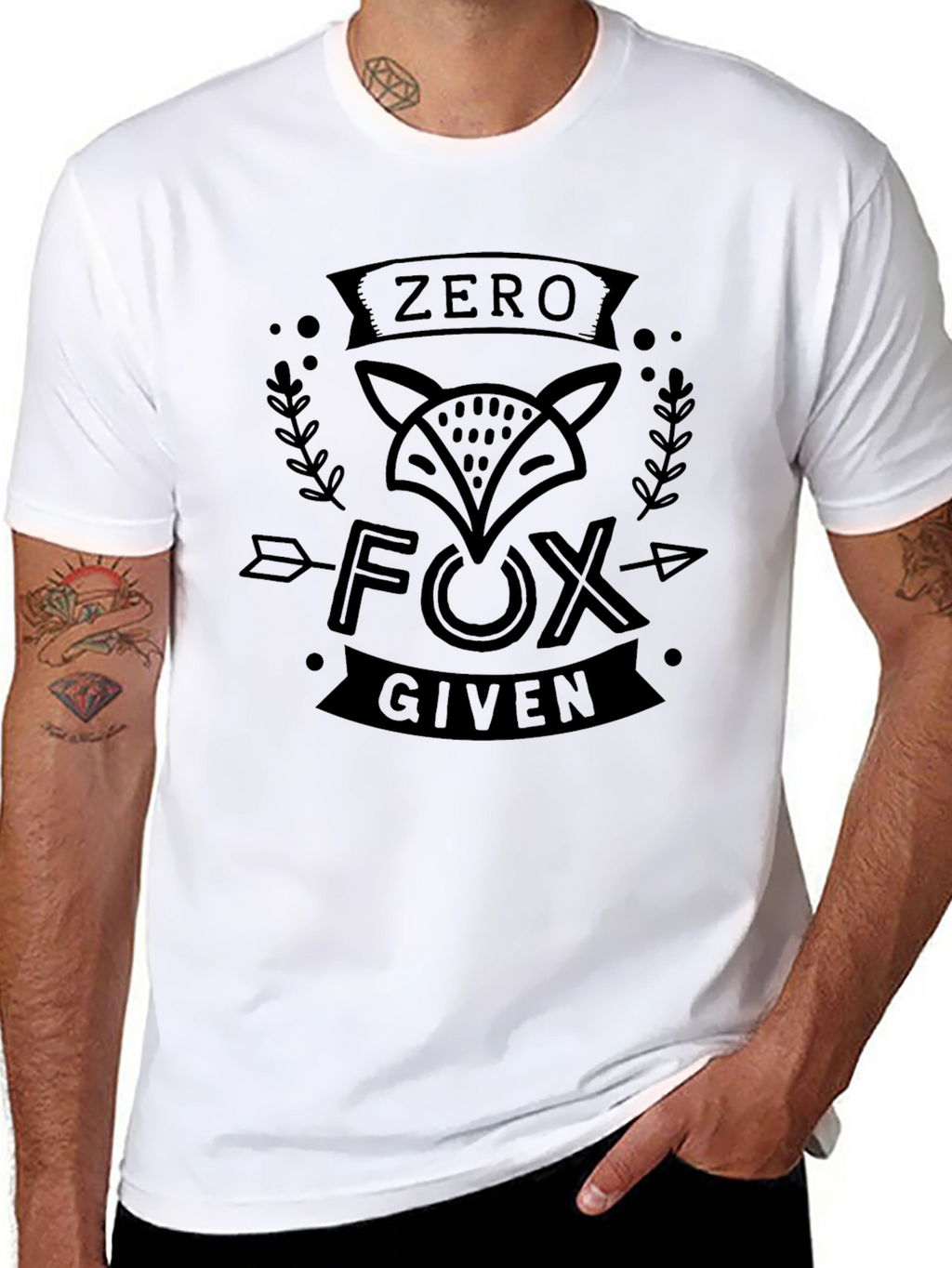 Zero Fox Given Graphic T-Shirt - Black