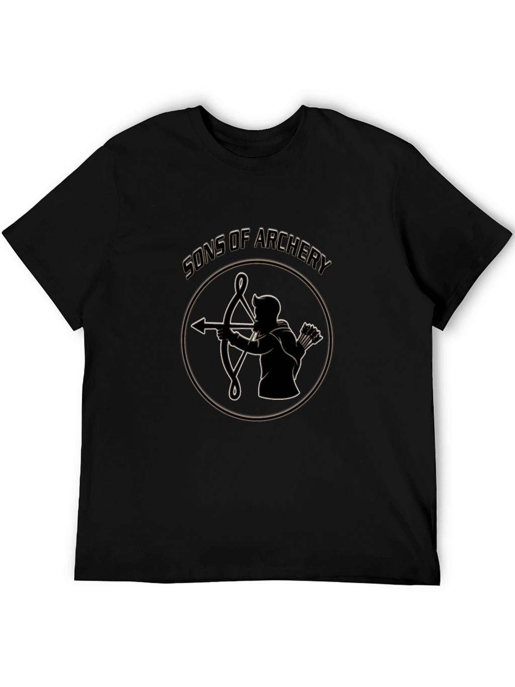 Sons of Archery Graphic Tee - Black Cotton T-Shirt