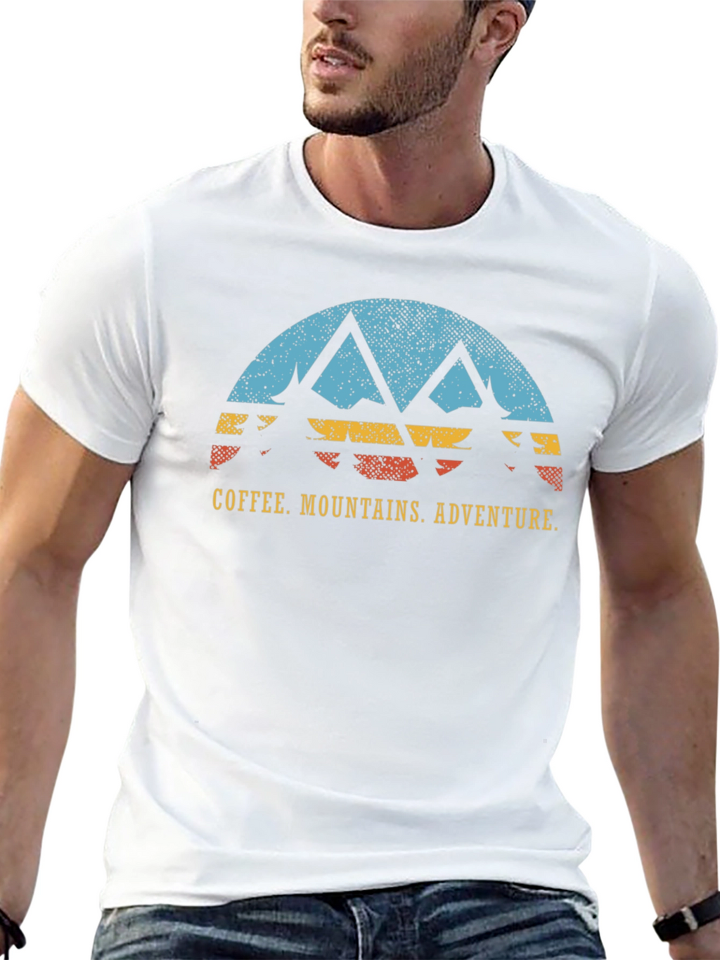 Coffee Mountains Adventure Black T-Shirt