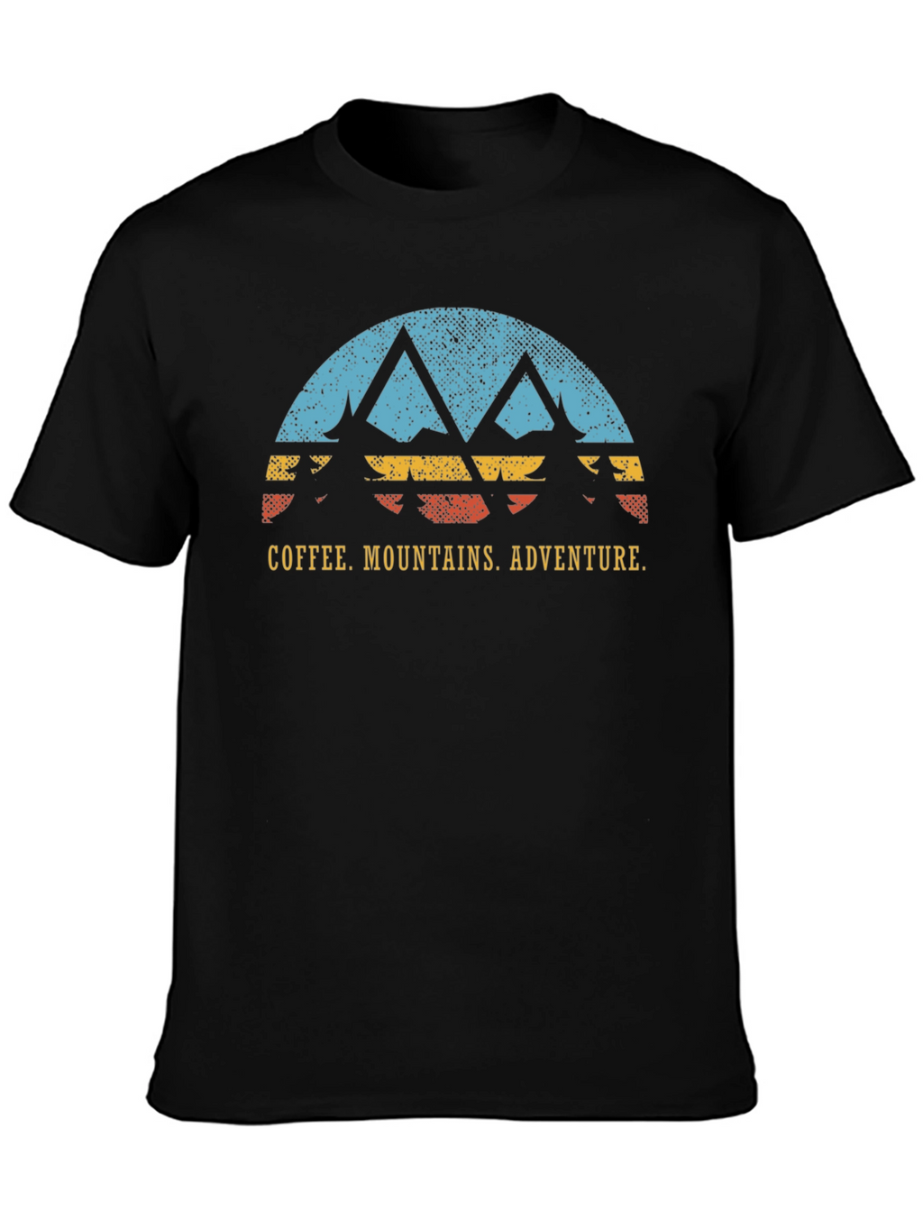 Coffee Mountains Adventure Black T-Shirt