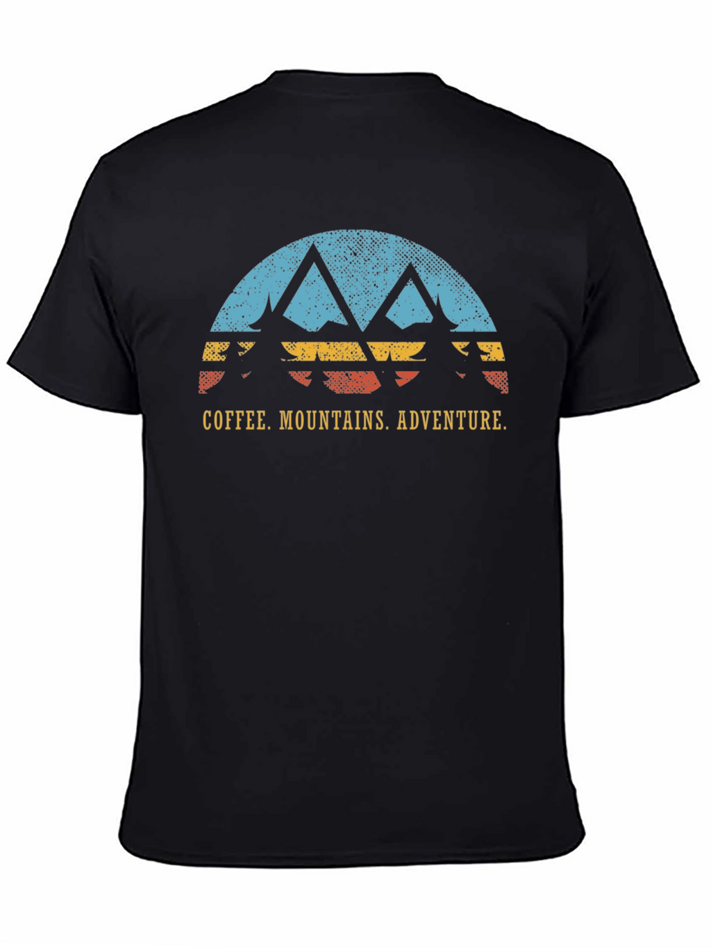 Coffee Mountains Adventure Black T-Shirt