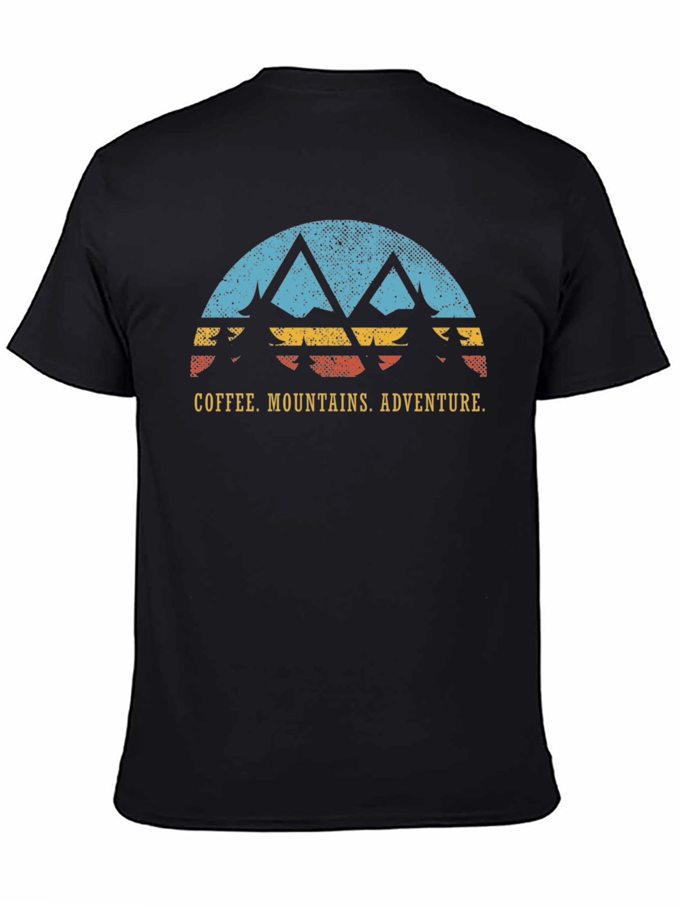 Coffee Mountains Adventure Black T-Shirt