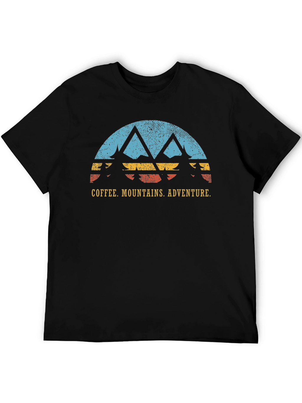 Coffee Mountains Adventure Black T-Shirt