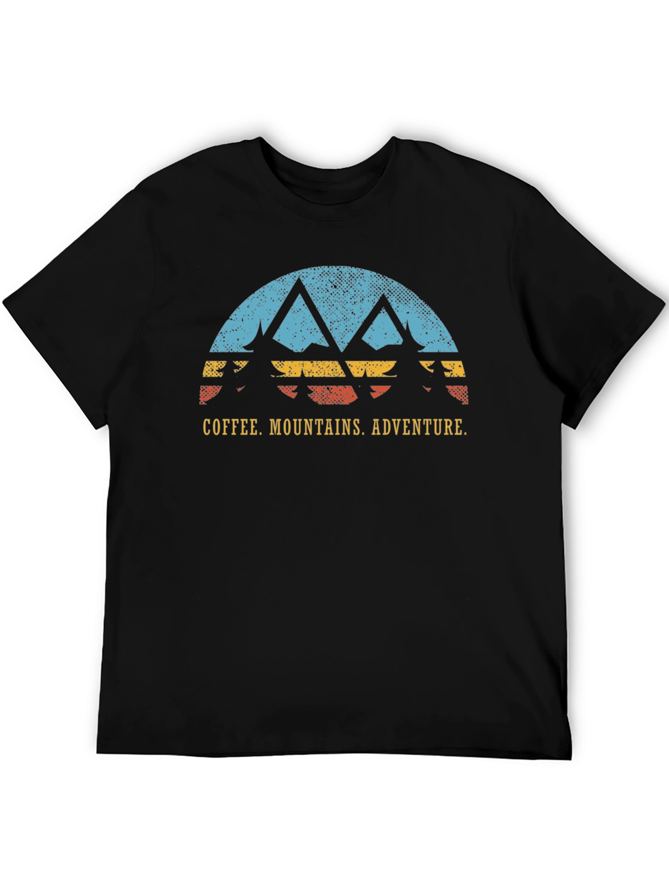 Coffee Mountains Adventure Black T-Shirt
