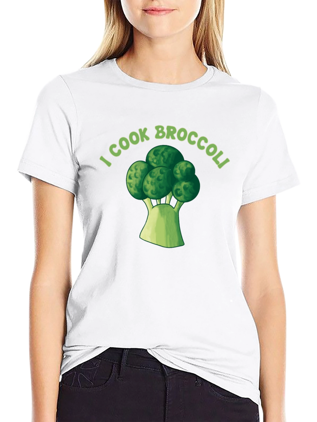 I Cook Broccoli T-Shirt - Funny Chef Tee