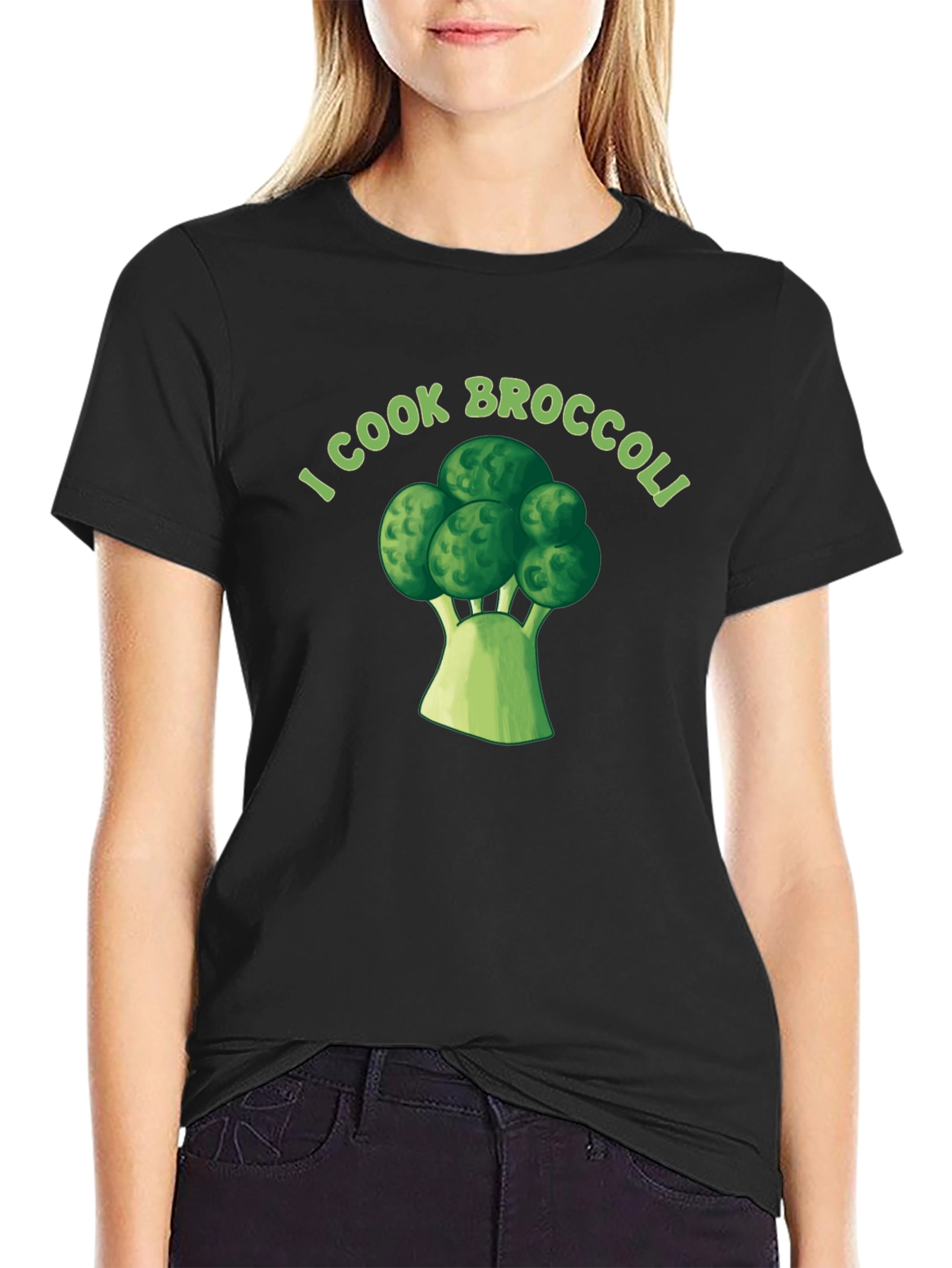 I Cook Broccoli T-Shirt - Funny Chef Tee