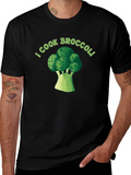 I Cook Broccoli T-Shirt - Funny Chef Tee