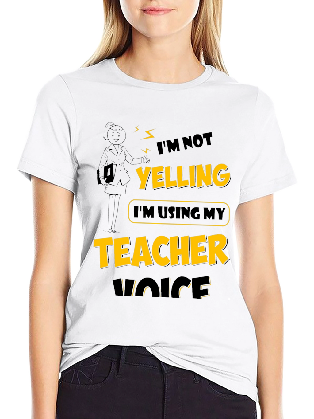Teacher Voice T-Shirt: Funny Novelty Tee