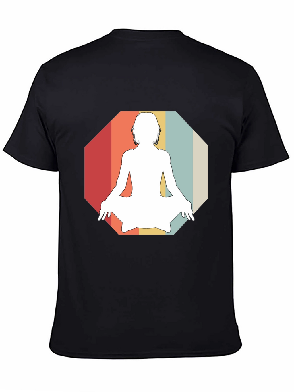 Retro Yoga Silhouette Graphic Tee