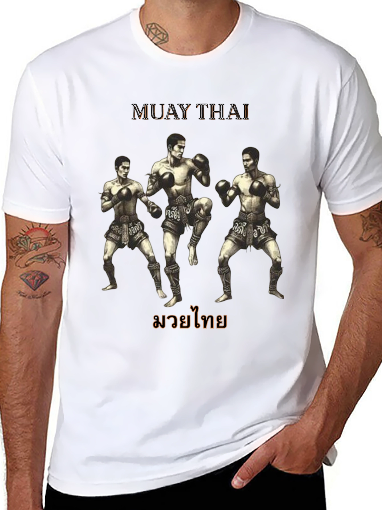 Muay Thai Fighters Graphic T-Shirt
