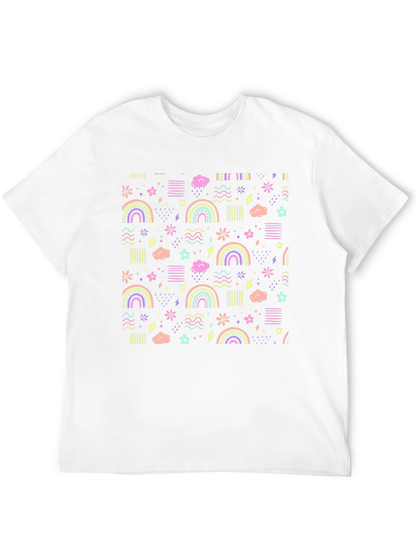 Rainbow Pastel Print Tee
