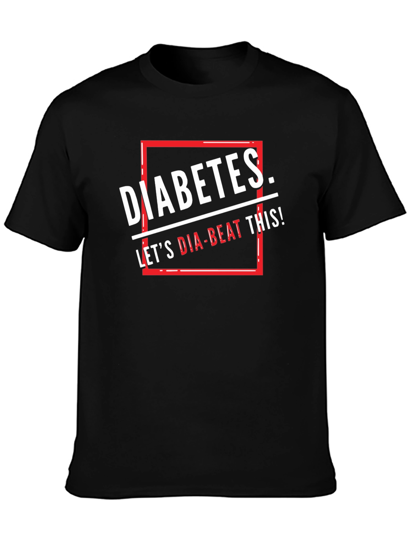 Diabetes Lets Dia-Beat This! Graphic T-Shirt