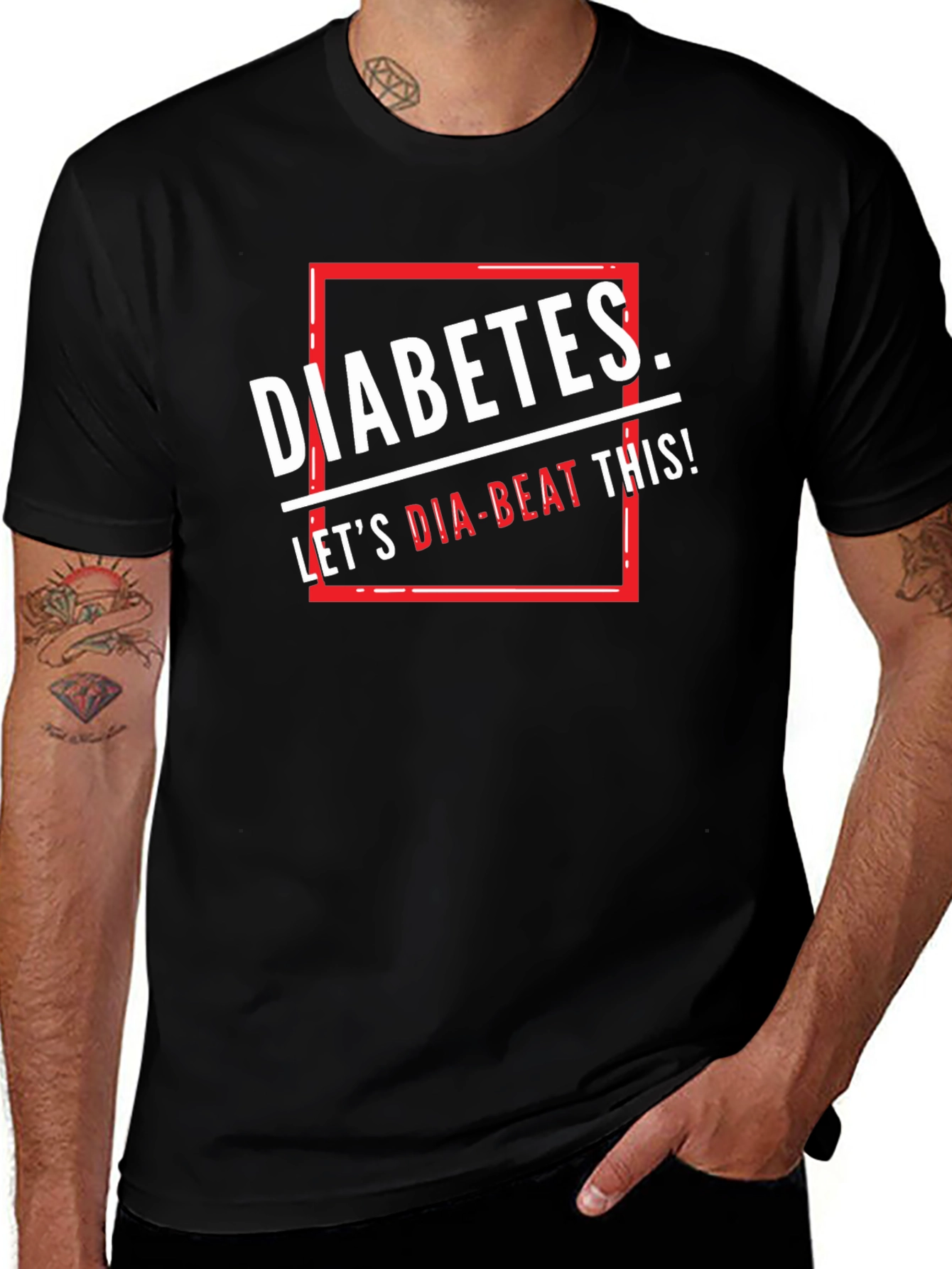 Diabetes Lets Dia-Beat This! Graphic T-Shirt