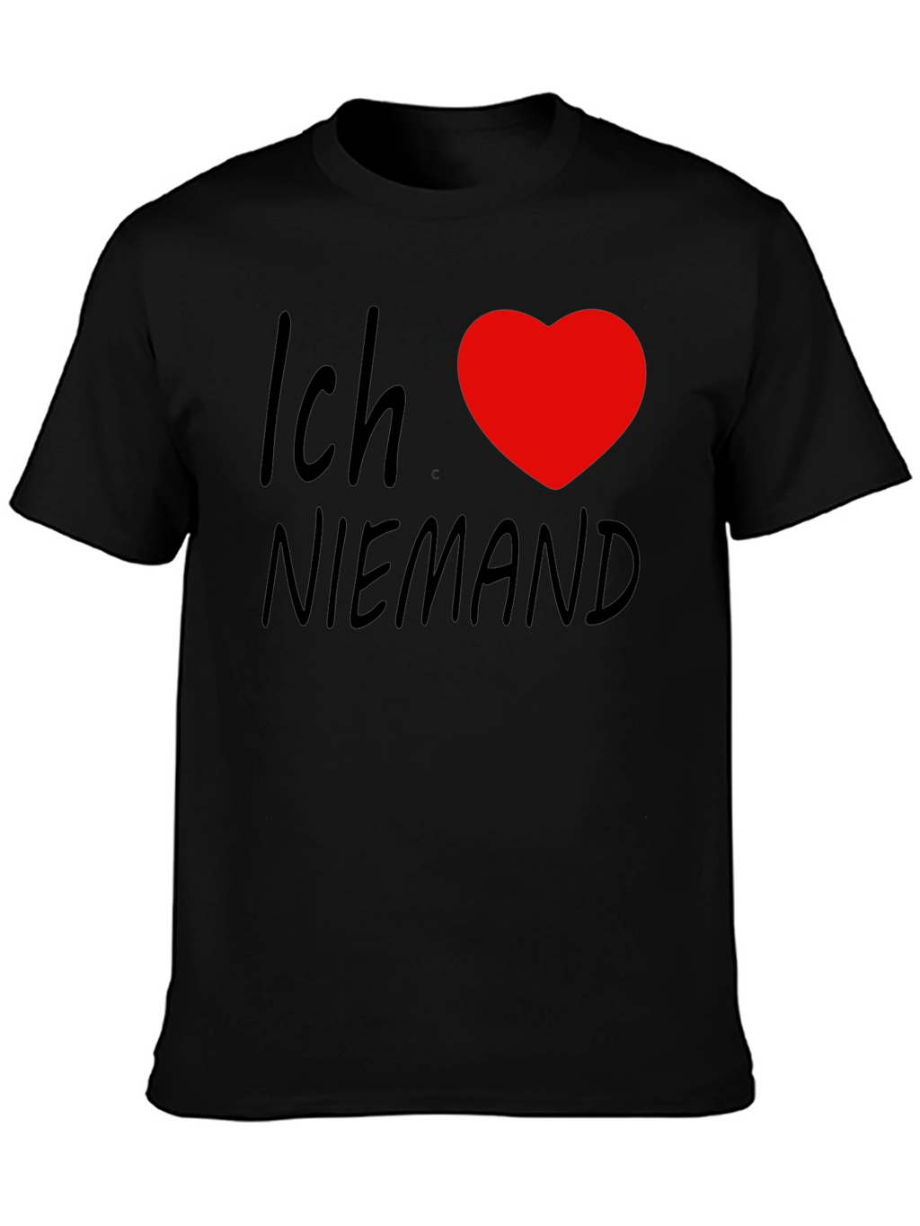 Ich Love Niemand Black T-Shirt