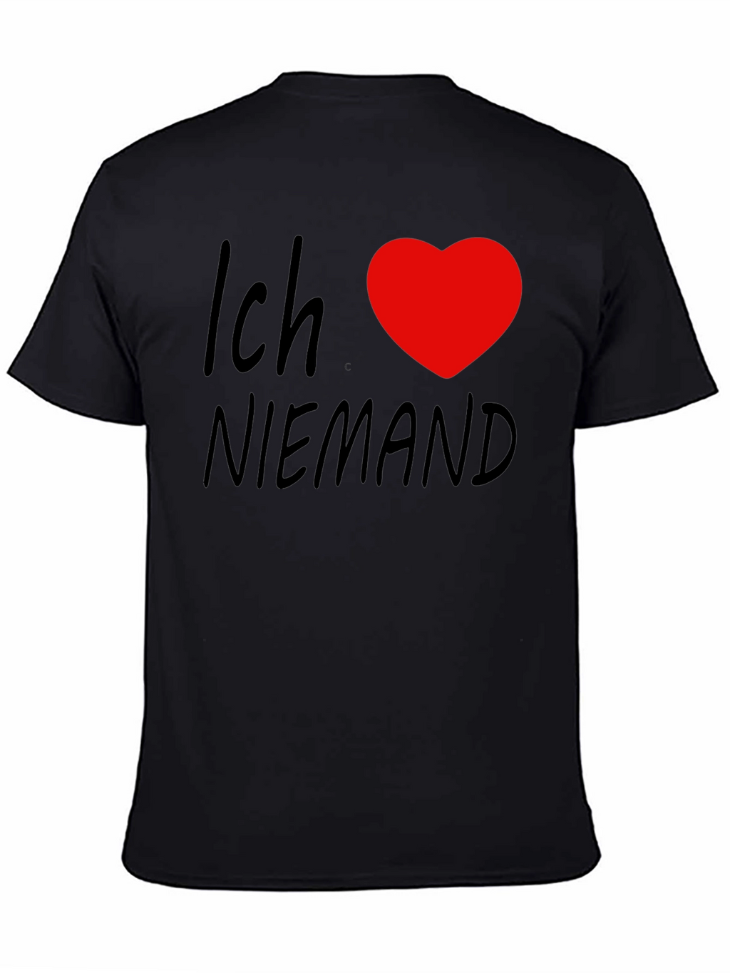 Ich Love Niemand Black T-Shirt