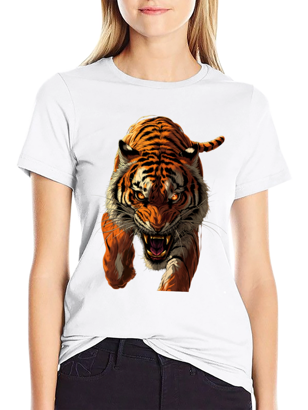 Tiger Graphic Black T-Shirt