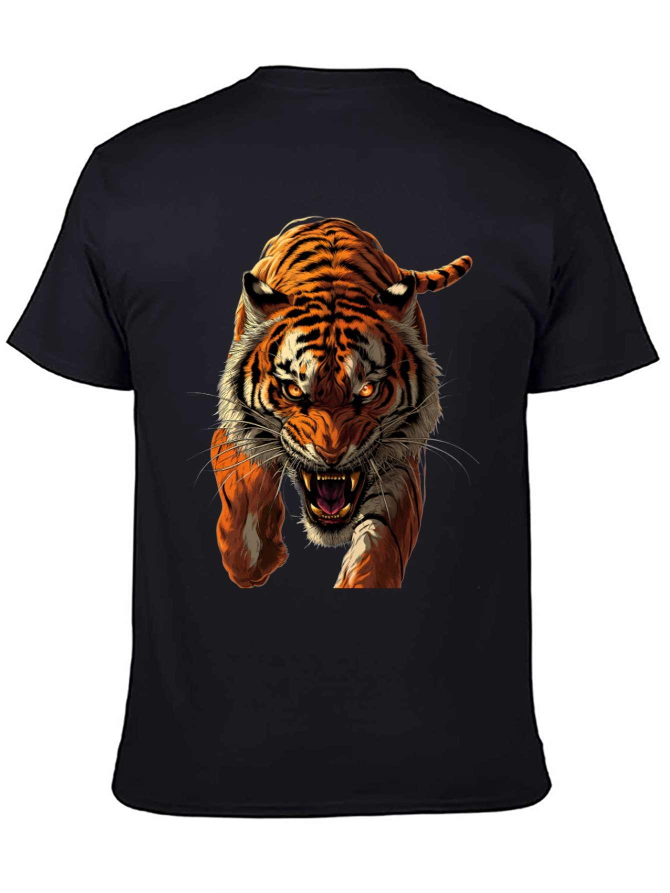 Tiger Graphic Black T-Shirt