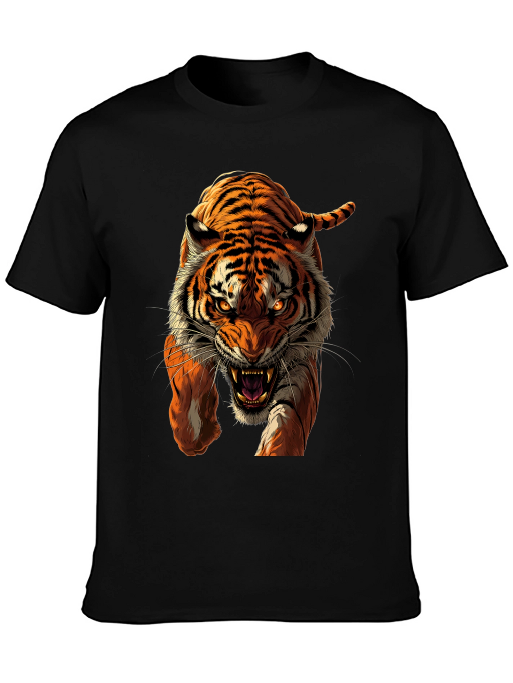 Tiger Graphic Black T-Shirt
