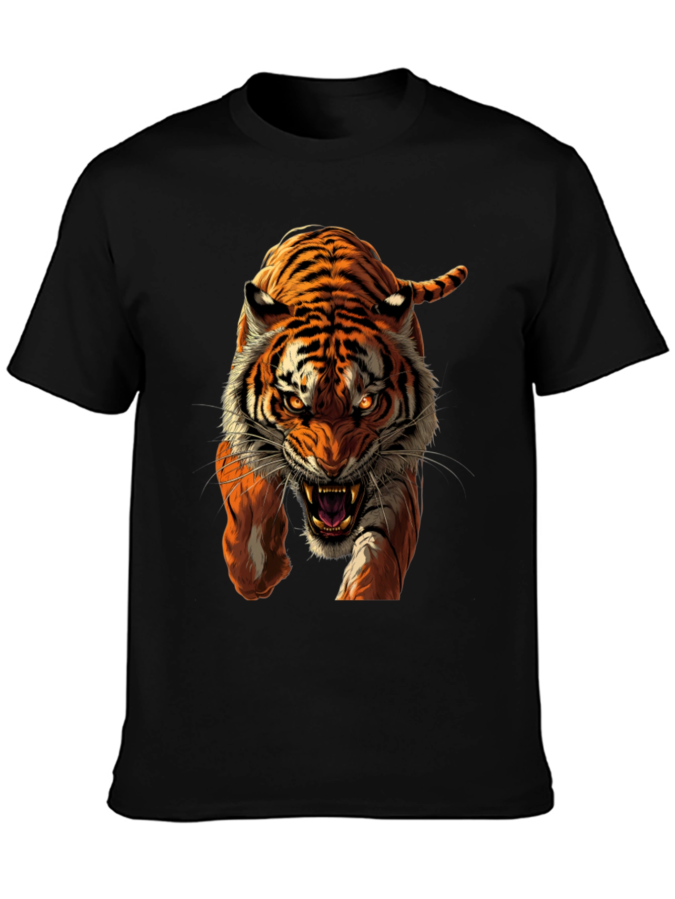 Tiger Graphic Black T-Shirt