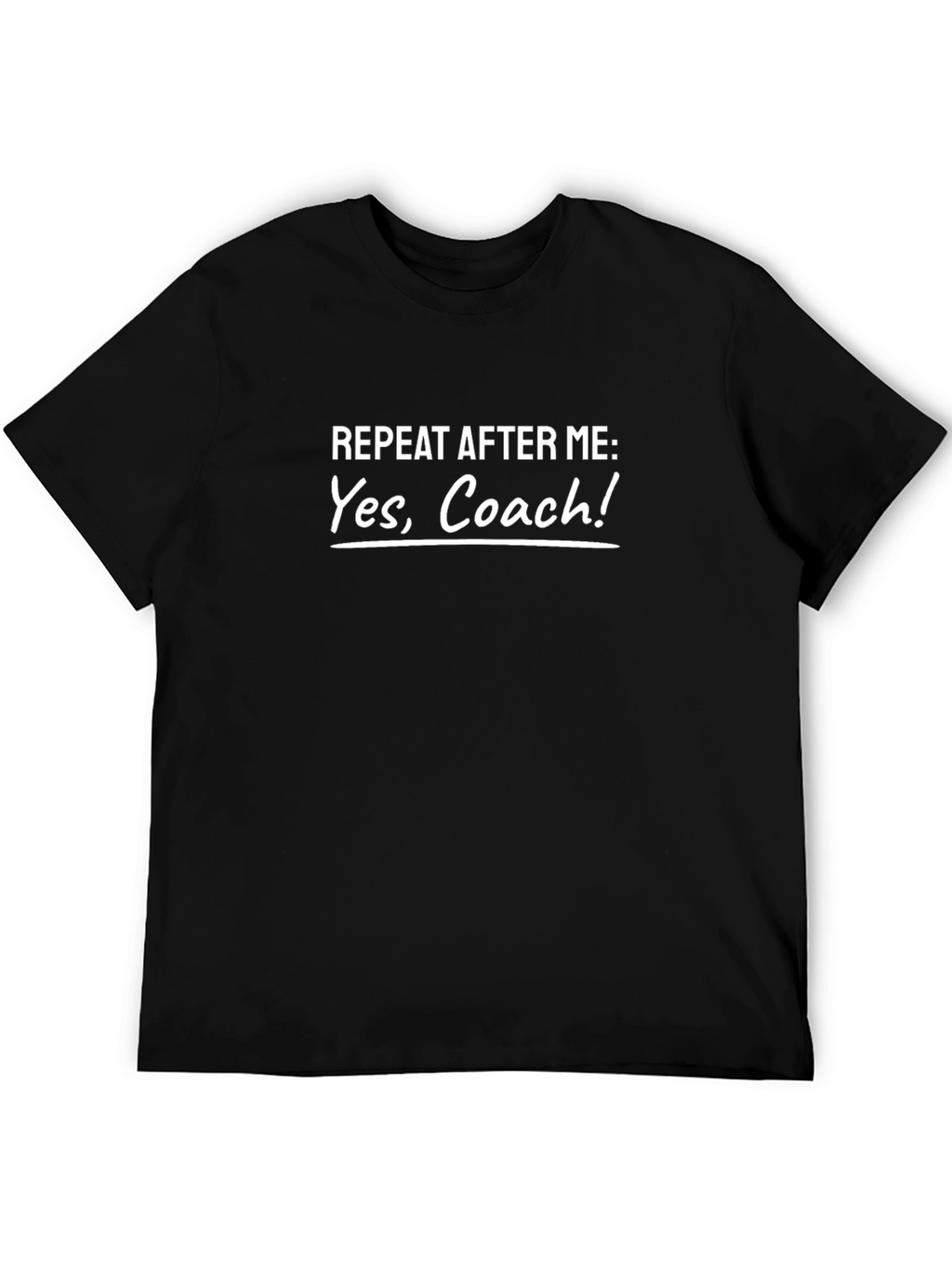 Yes Coach! Black T-Shirt
