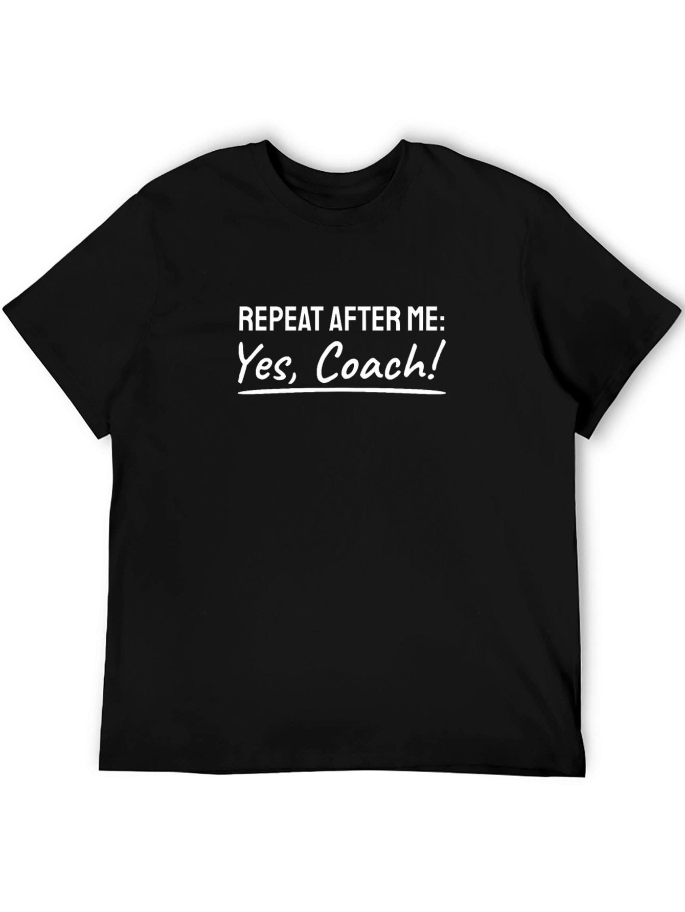 Yes Coach! Black T-Shirt