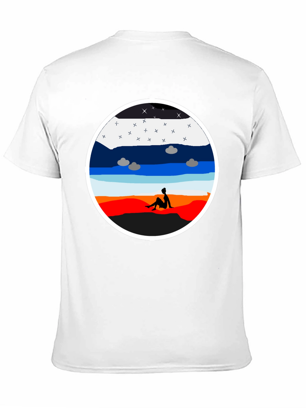 Sunset Silhouette Graphic Tee - Unisex Black T-Shirt