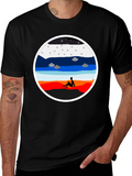 Sunset Silhouette Graphic Tee - Unisex Black T-Shirt