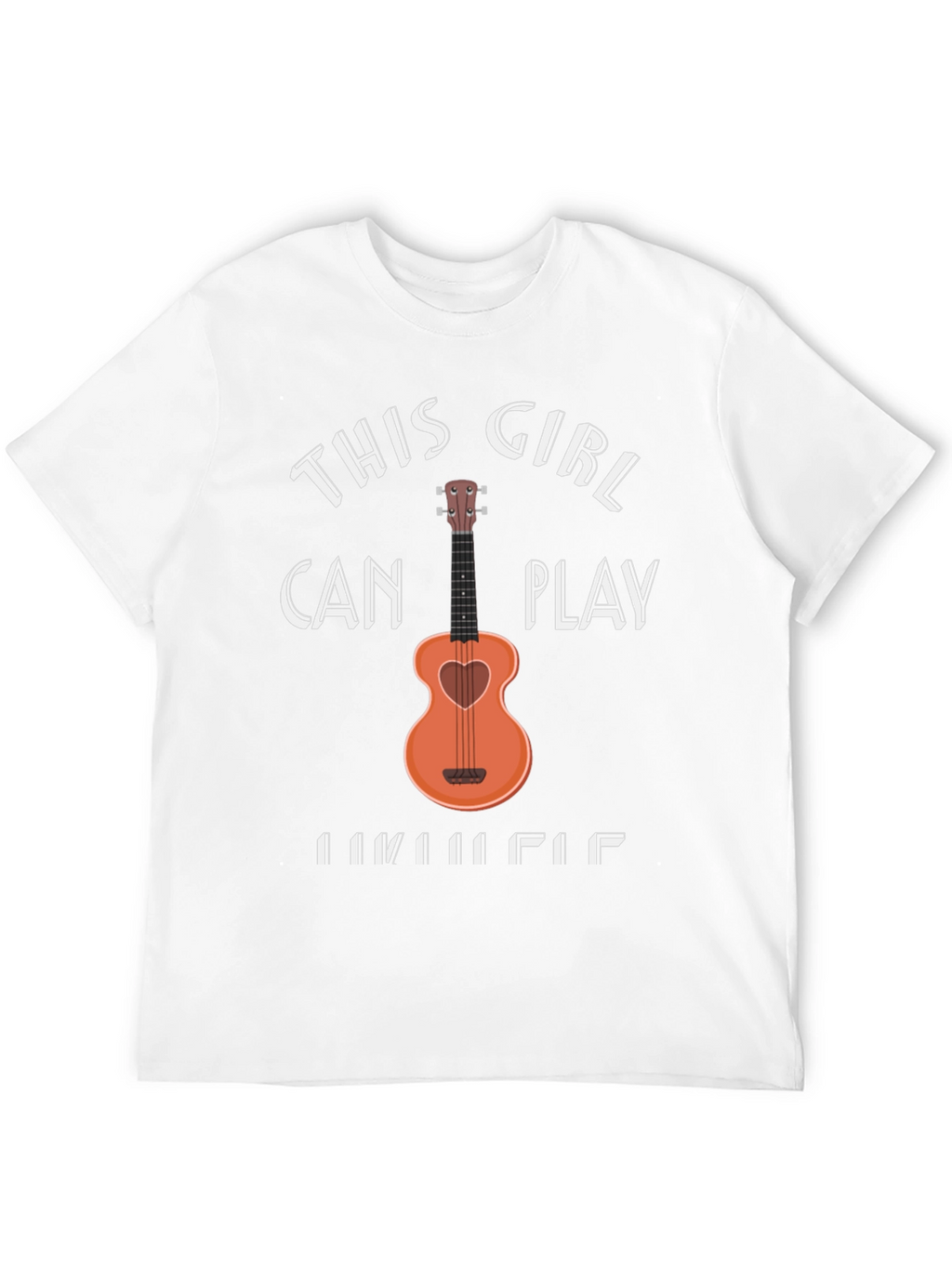 This Girl Can Play Ukulele Black T-Shirt
