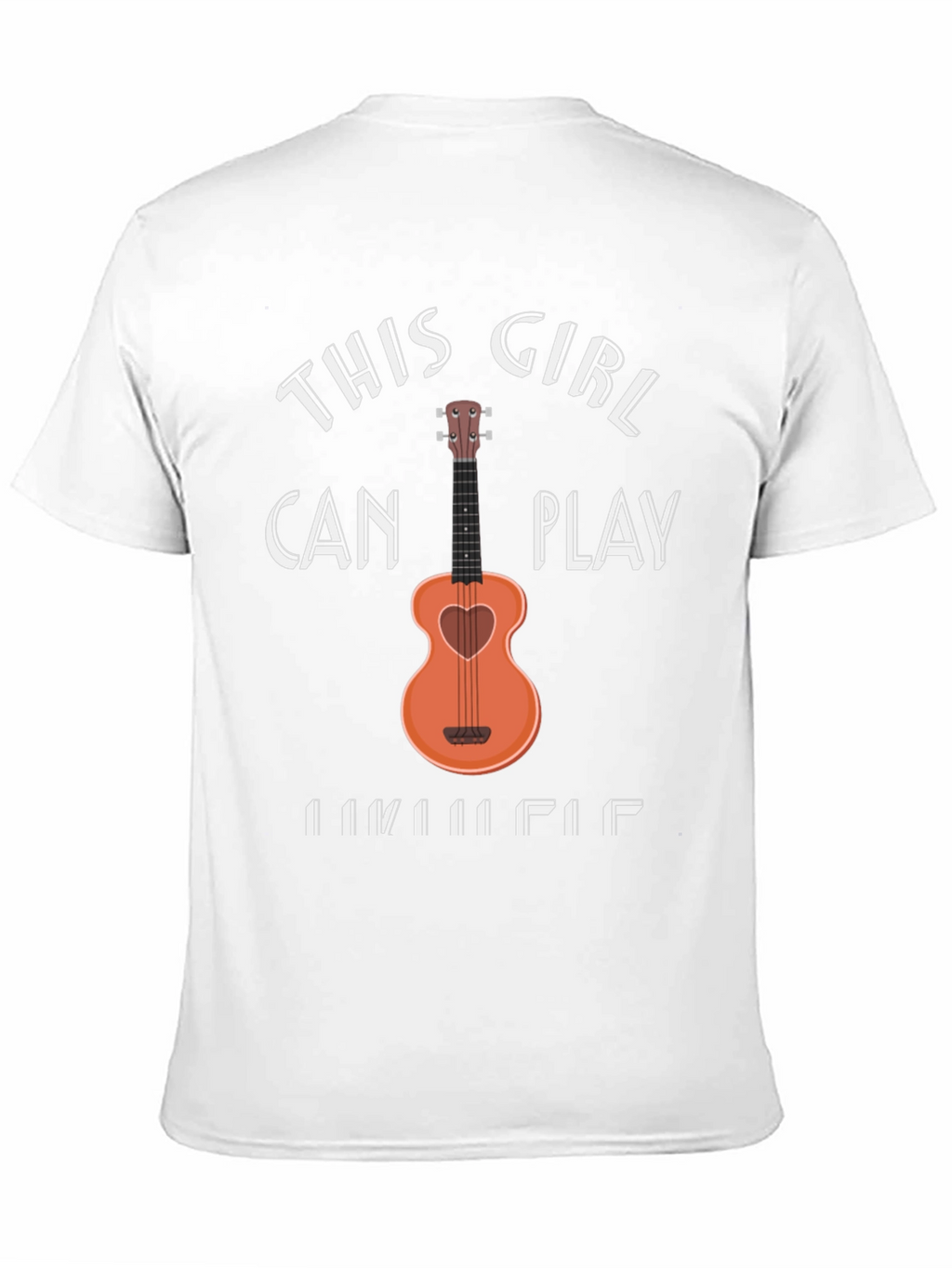 This Girl Can Play Ukulele Black T-Shirt