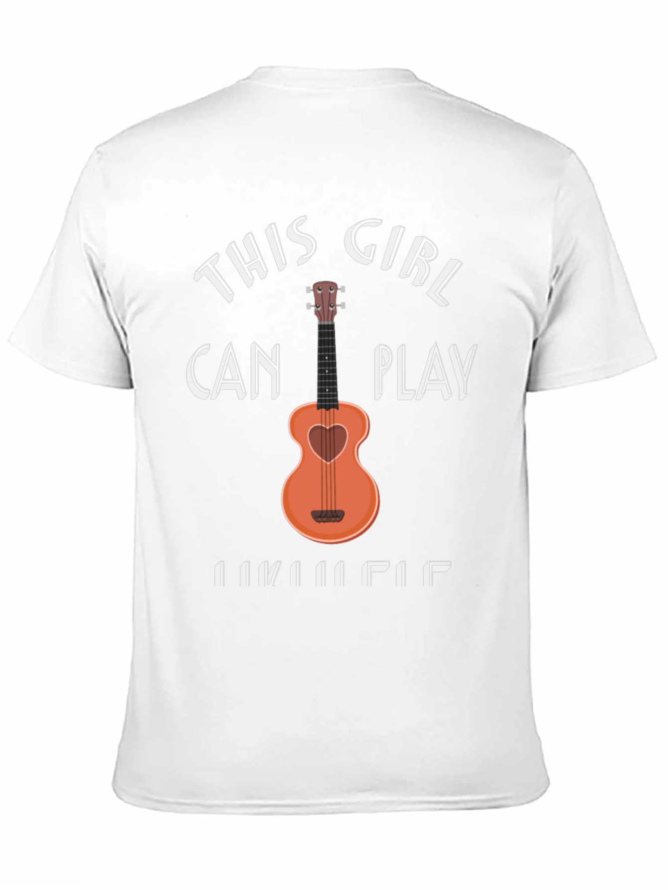 This Girl Can Play Ukulele Black T-Shirt
