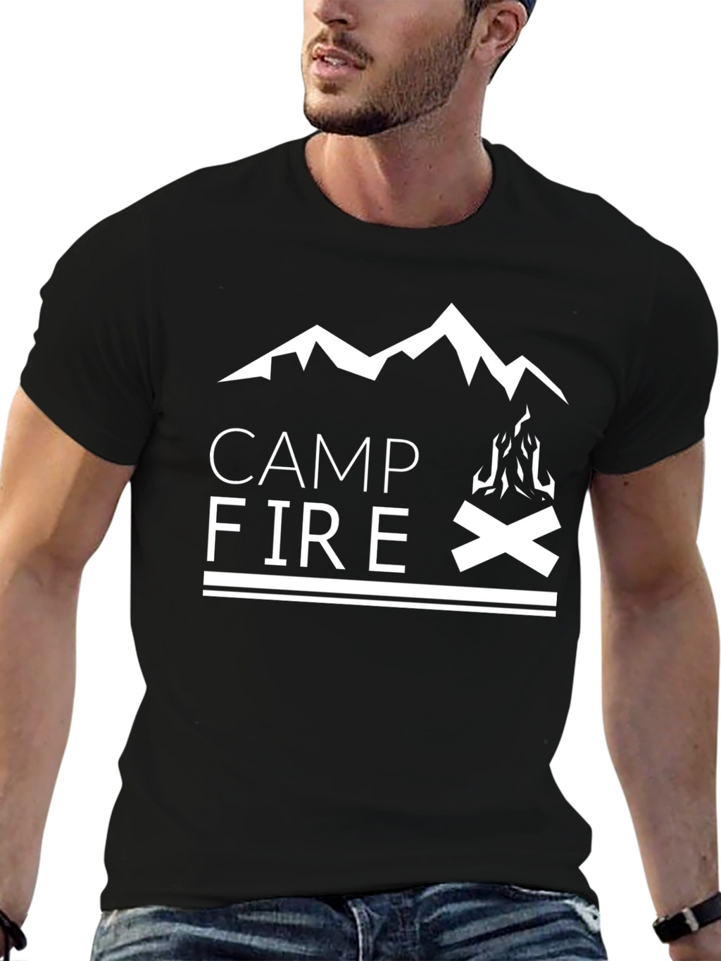 Campfire Graphic T-Shirt - Outdoor Adventure
