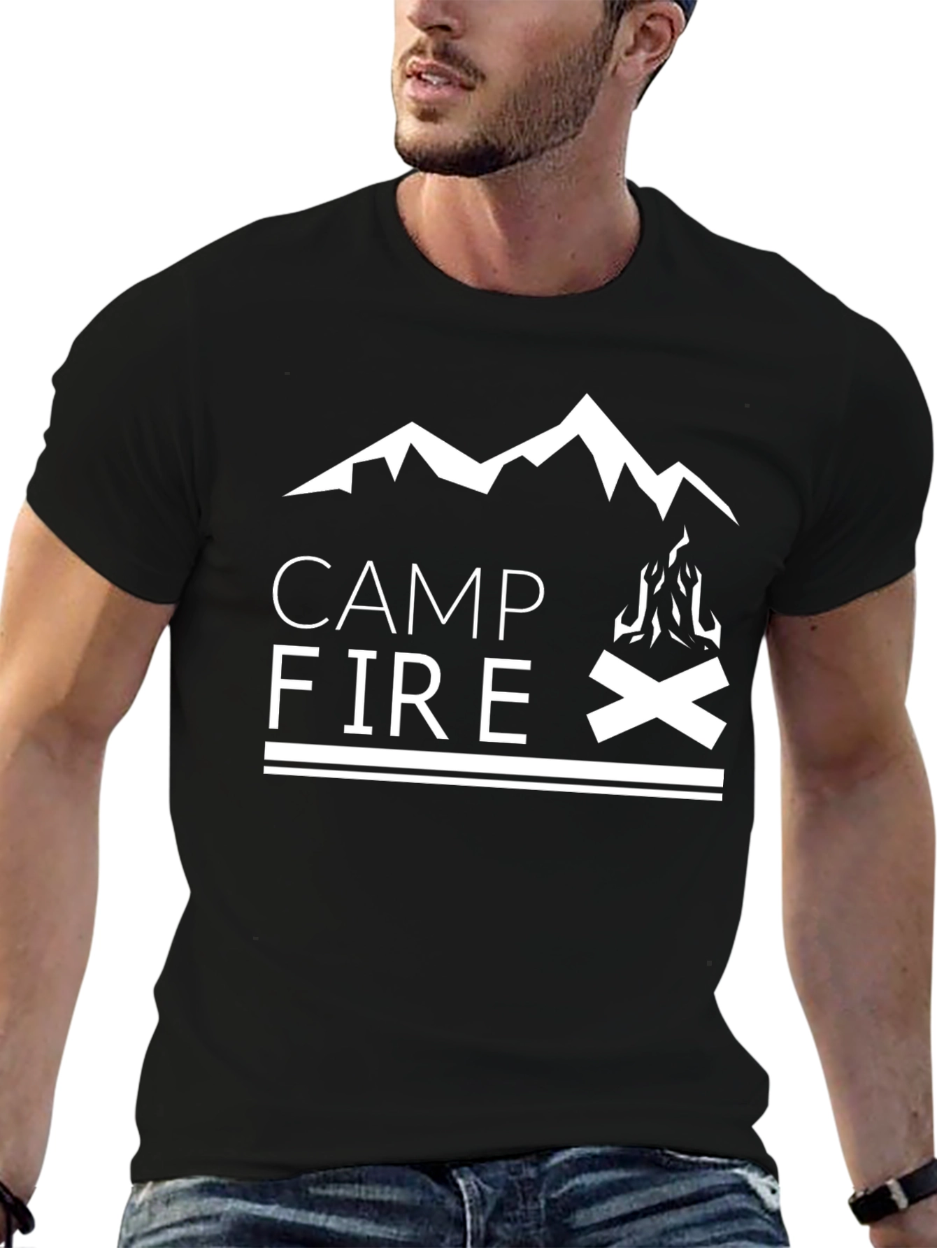 Campfire Graphic T-Shirt - Outdoor Adventure