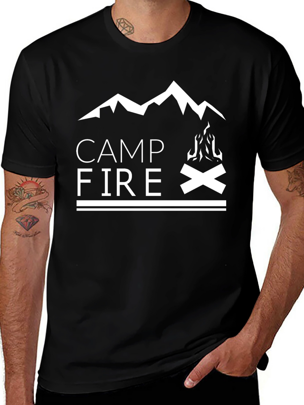 Campfire Graphic T-Shirt - Outdoor Adventure