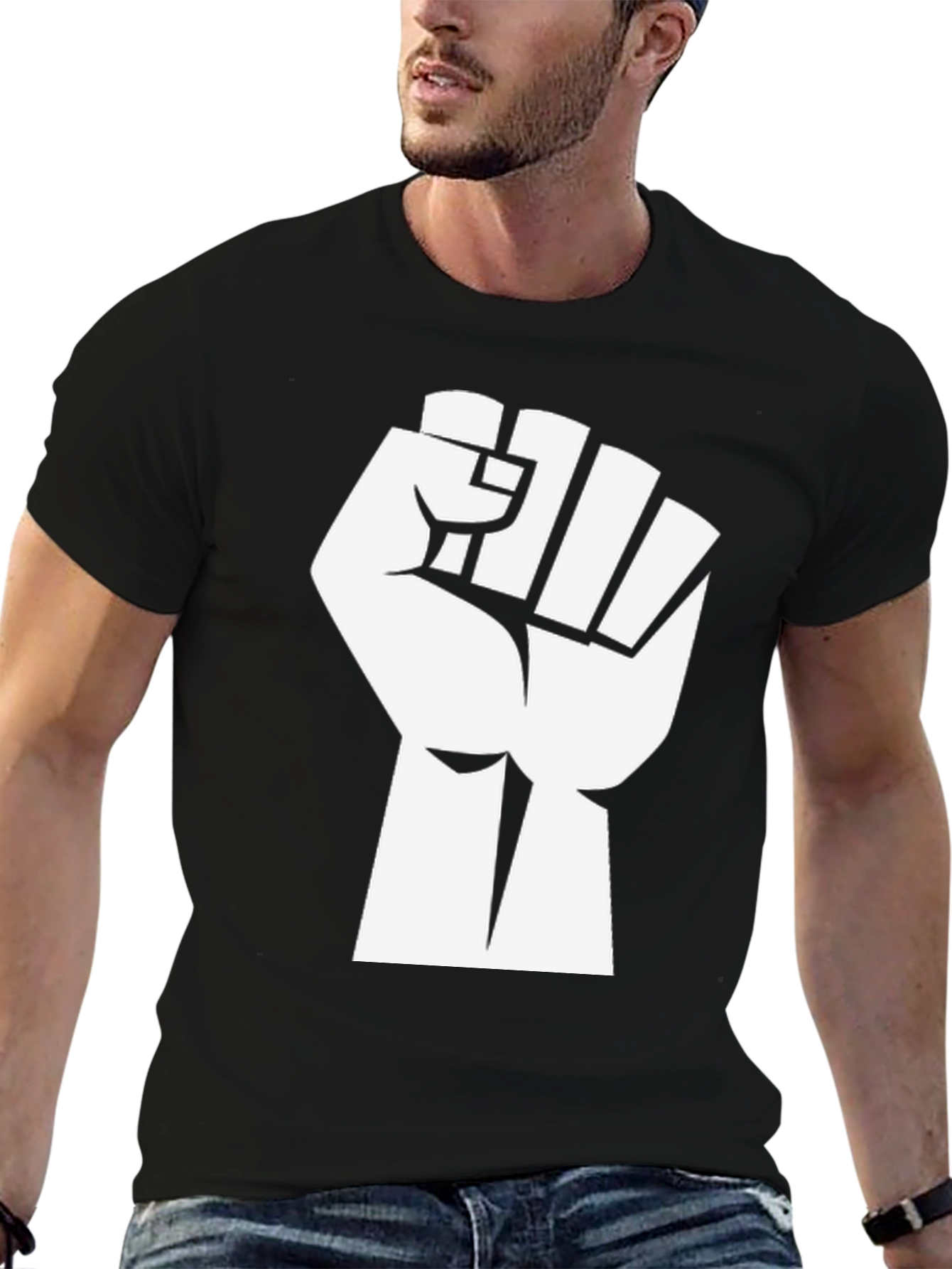 Empowered Fist Graphic T-Shirt - Black