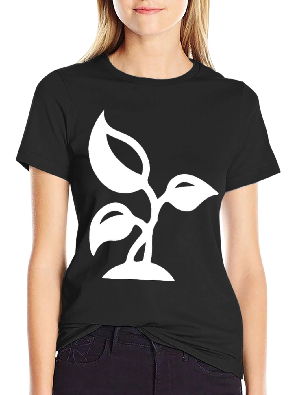 Nature Sprout Black T-Shirt