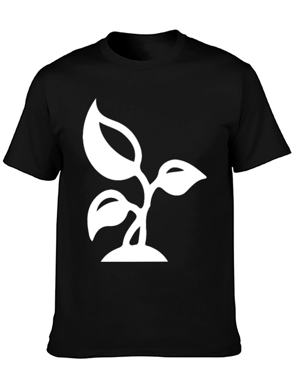 Nature Sprout Black T-Shirt