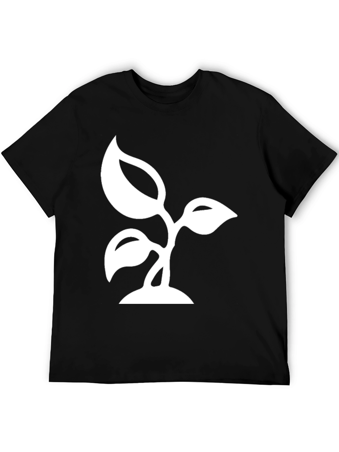 Nature Sprout Black T-Shirt
