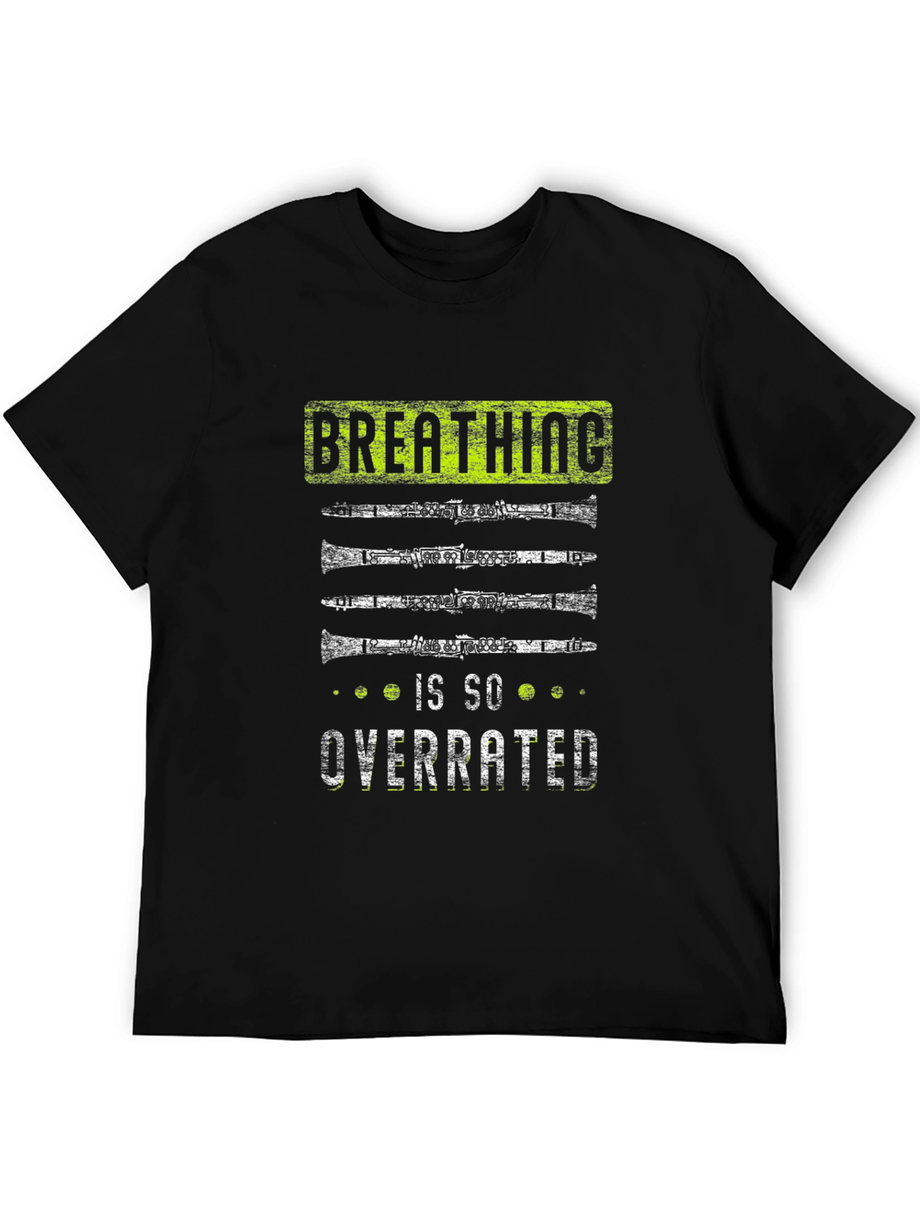 Breathing is Overrated Clarinet Player T-Shirt