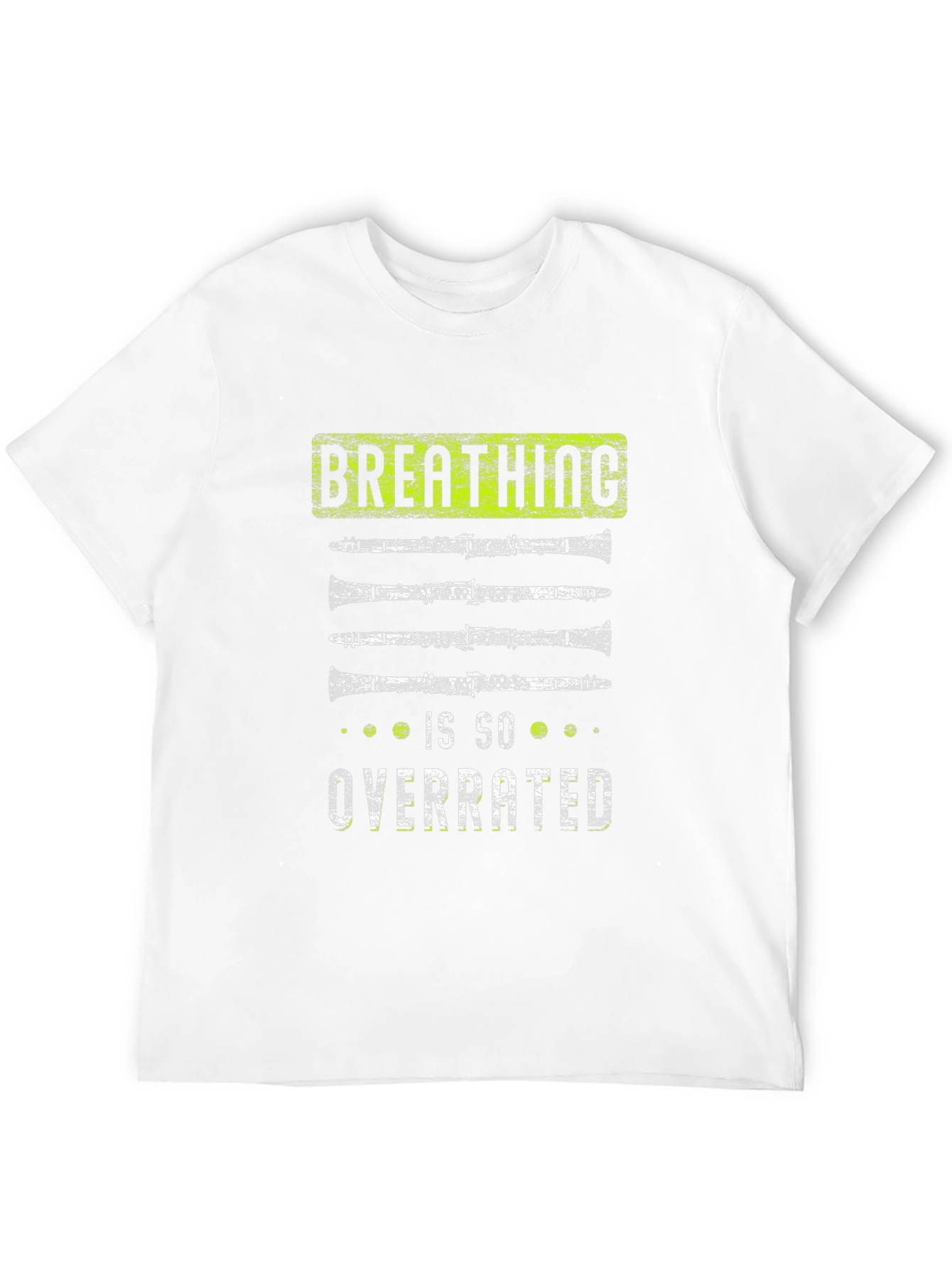 Breathing is Overrated Clarinet Player T-Shirt