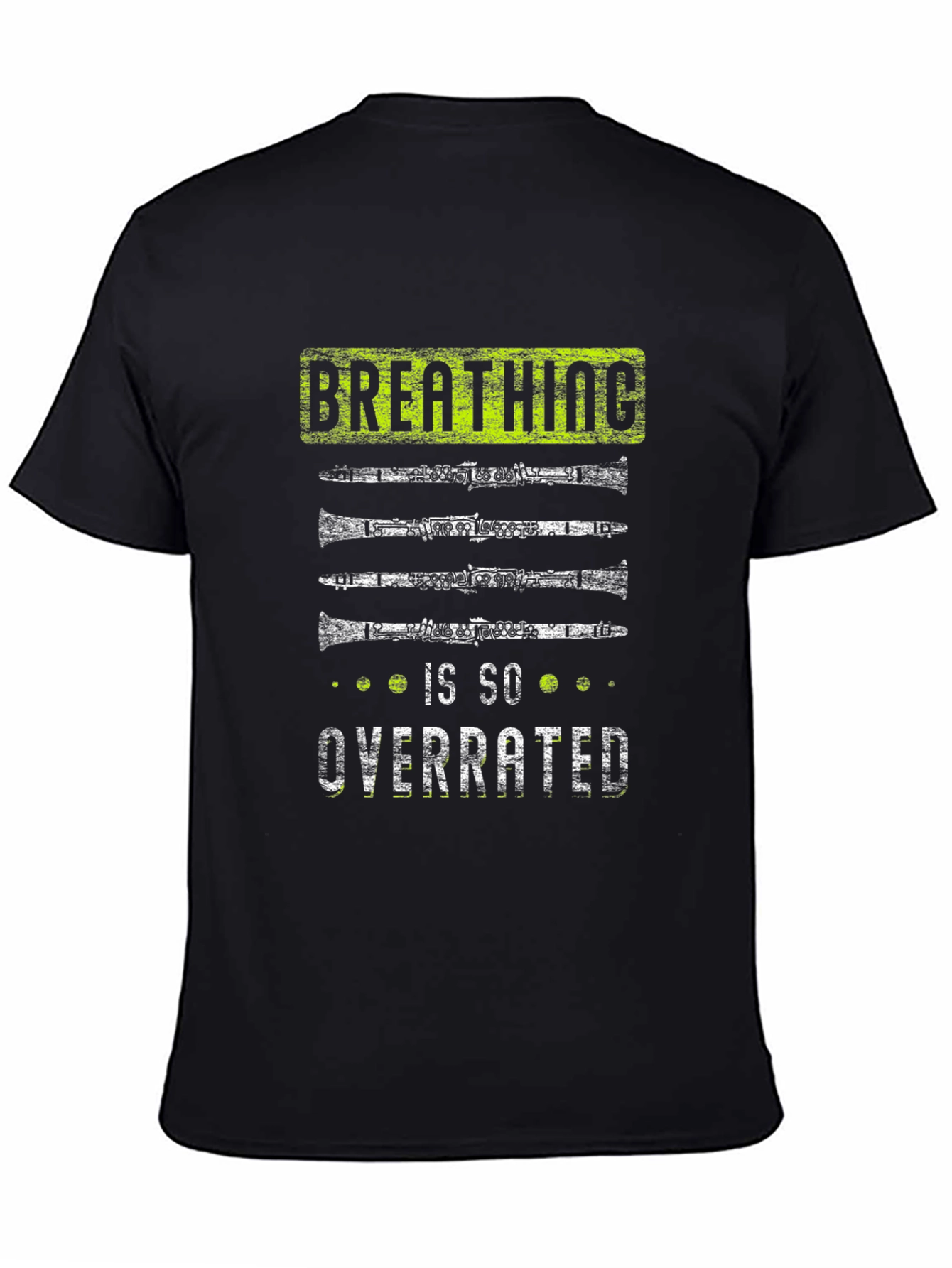 Breathing is Overrated Clarinet Player T-Shirt