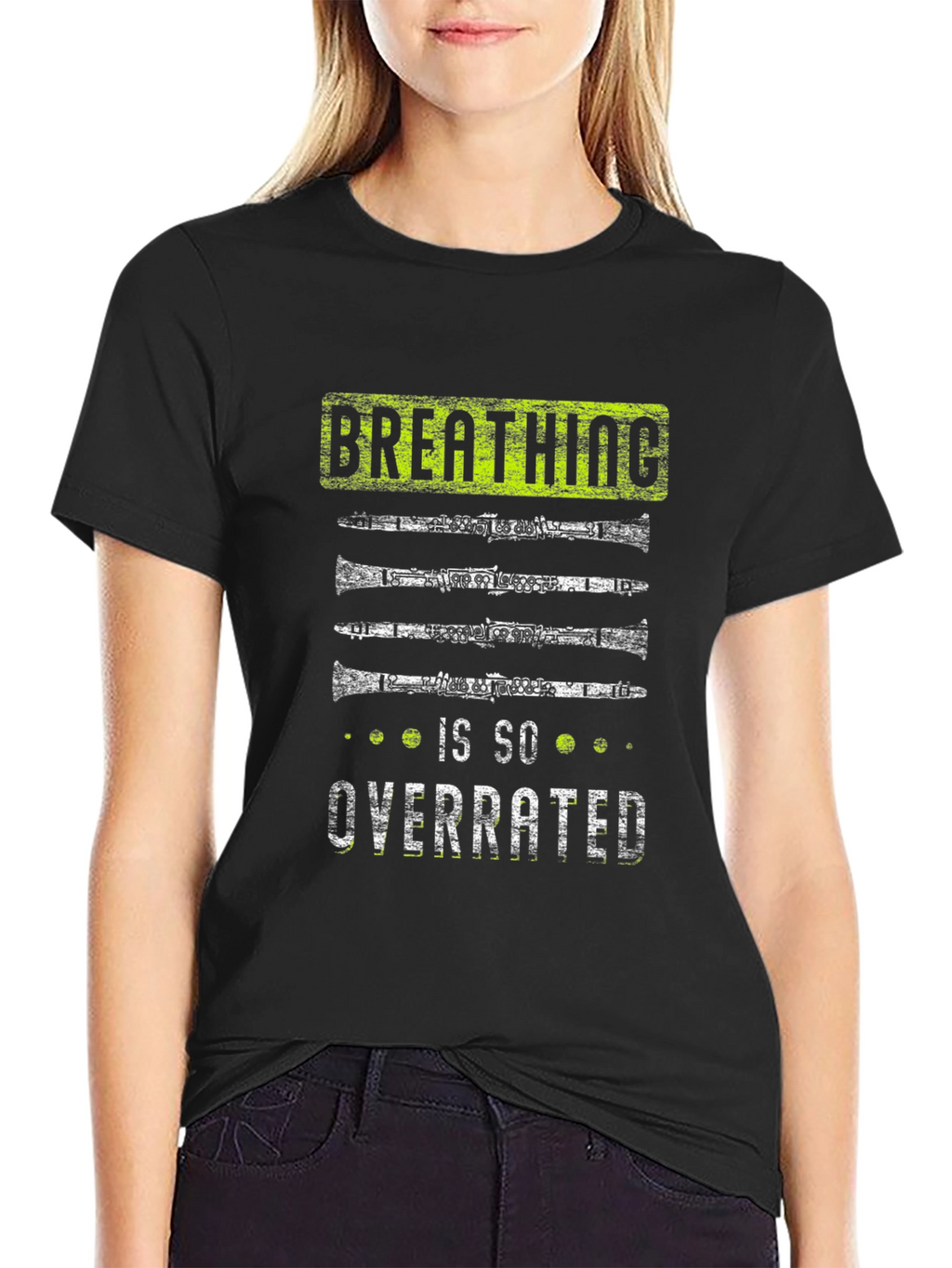 Breathing is Overrated Clarinet Player T-Shirt